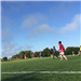 Youth playing soccer on Heinz field
